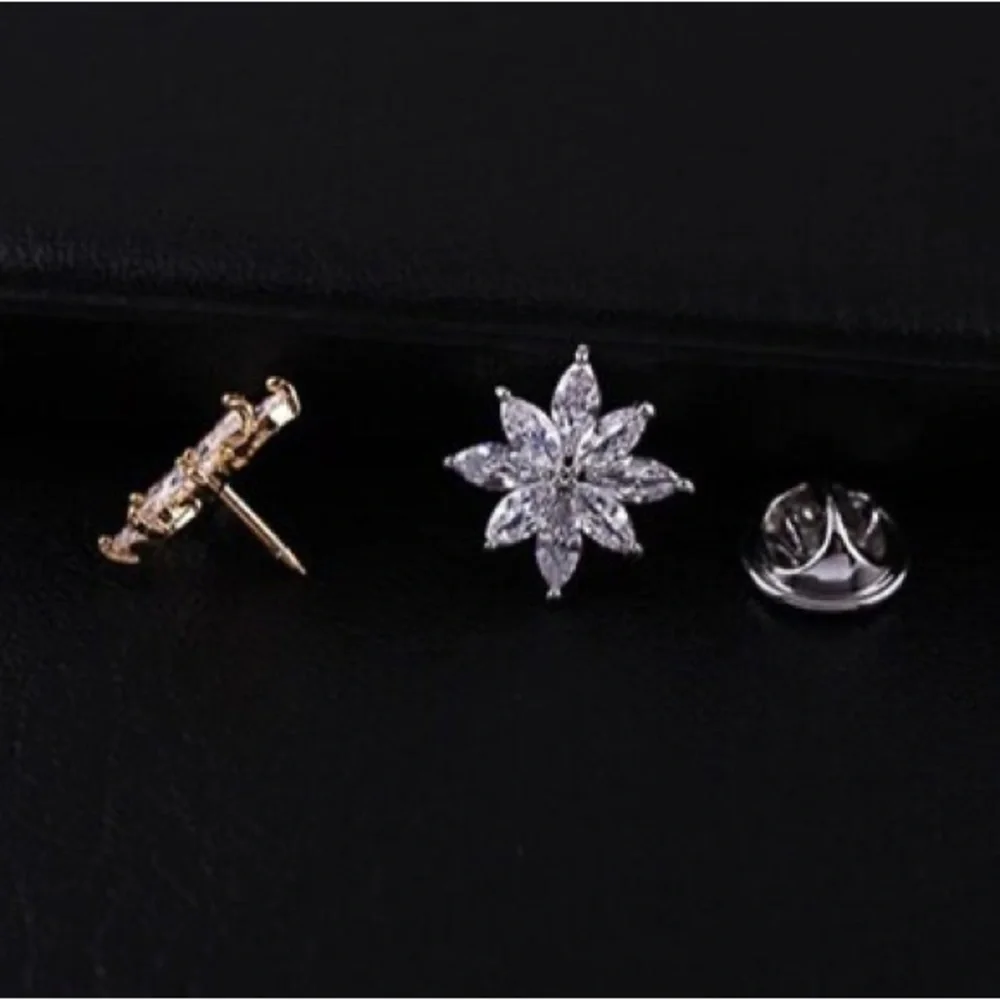 Copper Geometric Style Pin Small Brooch Popular Personality Star